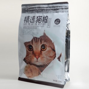 OEM wiederverschließbaren Reißverschluss Kunststoff wasserdicht Haustier Katze Essen Tasche Sondergröße