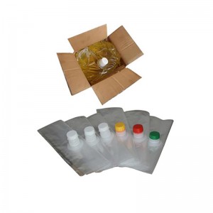 Flüssigkeit gefüllte kundenspezifische Plastiktüte im Kasten-Trinkwasser-Saft 5 L aseptische Paket-Tasche für Milch