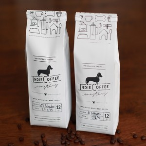 Benutzerdefinierte Größe gedruckt Seitenfalte Verpackung 15 kg 10 kg 2 kg 2,5 kg 3 kg 5 kg Kaffeebeutel für Kaffeebohne